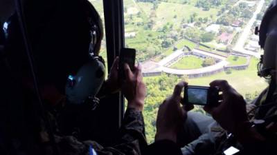 En helicópteros sobrevolaron la zona norte y occidente de Honduras.