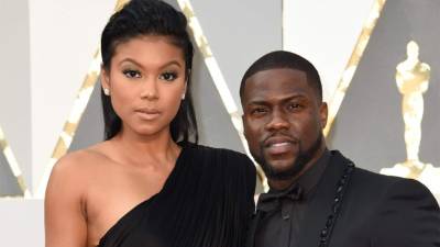 El actor Kevin Hart y su esposa, Eniko Parrish.