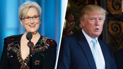 El magnate y presidente electo de EUA, Donald Trump, utilizó sus redes sociales para responder declaraciones de Meryl Streep a quien llamó 'actriz sobrevaluada'.