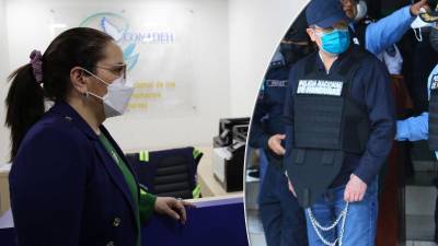 El expresidente de Honduras Juan Orlando Hernández y su esposa Ana García.