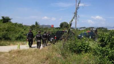 Cadáver de un hombre encontrado en un lugar baldío en San Pedro Sula.
