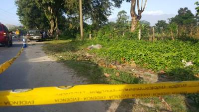 El cadáver estaba envuelto en sábanas.