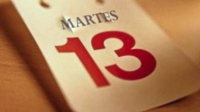 El martes 13 para algunas personas es sinónimo de mala suerte.