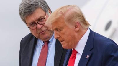Barr anunció que el Departamento de Justicia no ha descubierto evidencia del fraude electoral que denuncia Trump.