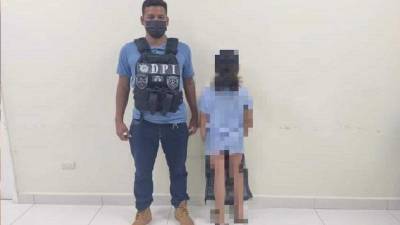 La menor fue entregada al DINAF.