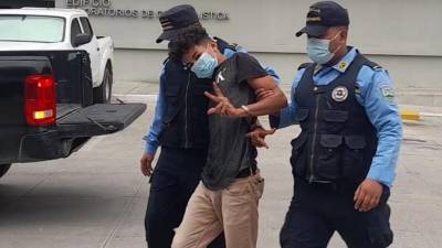 Jonathan Ariel Maldonado Lemus fue presentado por la Policía.