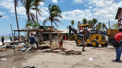 Copeco ya inició acciones para apoyar a las familias que han perdido sus viviendas.