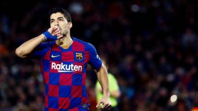 Luis Suárez es una pieza clave en la zona ofensiva del Barcelona. Foto AFP.