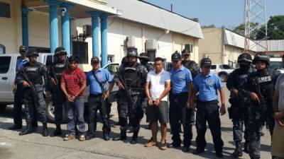 Los detenidos fueron remitidos a San Pedro Sula por las autoridades.