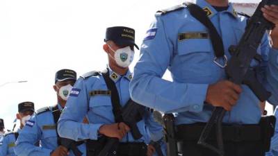 Foto de archivo de elementos de la Policía Nacional.