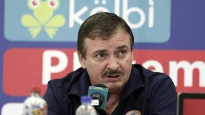 Óscar Ramírez, director técnico de la selección de Costa Rica.