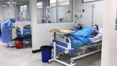 En el hosptial del Seguro Social en San Pedro Sula hay 241 camas en las distintas salas habilitadas para el internamiento de los pacientes ingresados con covid-19.