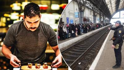 El hondureño salió en un tren humanitario de Ucrania hacia Polonia.