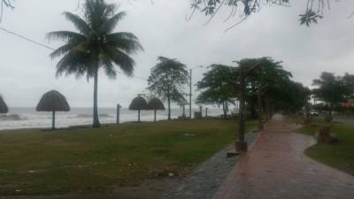 Este martes se registran lluvias leves en La Ceiba.