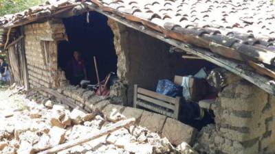 En el sur de Honduras, los daños que causó el sismo fueron en casas de al menos 40 comunidades.