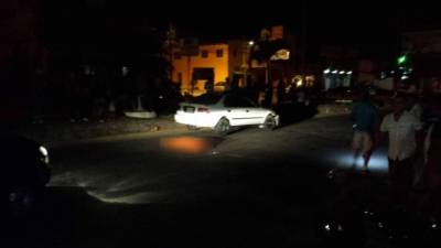 Lugar en el que quedó el cuerpo de una de las mujeres en el municipio occidental de Honduras.