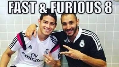 Las redes sociales le ponen el punto de vista gracioso a la imprudente acción del colombiano del Real Madrid, James Rodríguez, conduciendo a 200 kilómetros por hora.