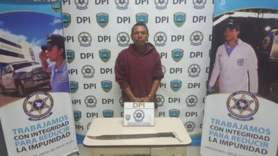 Elvin Omar Sánchez Gonzáles fue detenido por agentes de la DPI.