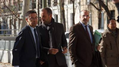 Audiencia Nacional declaracion de Josep Maria Bartomeu y Sandro Rosell por el caso Neymar