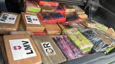 Decomisan fuerte cargamento de droga que iba escondida en una paila de carro en Intibucá