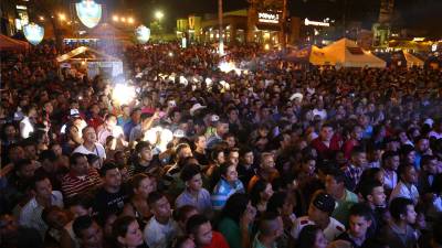 Foto de archivo de una actividad de la Feria Juniana en San Pedro Sula.