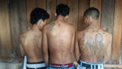 Tres menores detenidos en Tegucigalpa.