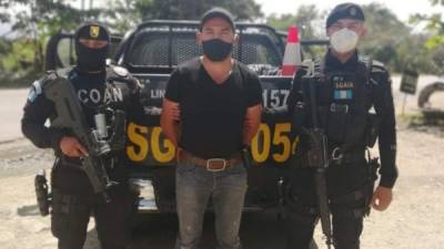 Willian Chacón fue capturado en una carretera del municipio oriental de Los Amates.