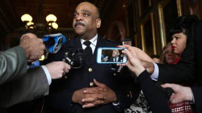 Eddie Johnson, jefe de la policía de Chicago.