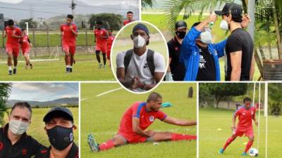 La plantilla del Olimpia, bajo la mano de Pedro Troglio, comenzó sus trabajos de pretemporada y contó con hasta tres nuevos jugadores en el primer entrenamiento. Fotos cortesía CD Olimpia