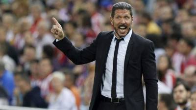 Diego 'Cholo' Simeone, técnico del Atlético de Madrid.