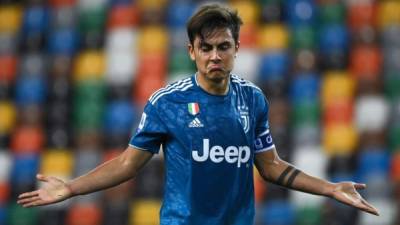 Paulo Dybala sería una baja sensible de la Juve para la Champions. Foto AFP.