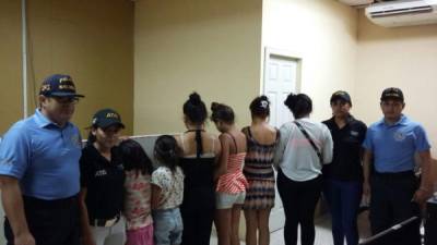 Seis niñas fueron rescatadas por autoridades hondureñas.