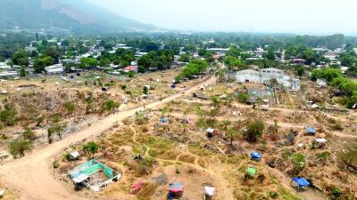 Esta es la realidad en el terreno ubicado en Chamelecón que hace dos meses fue invadido.