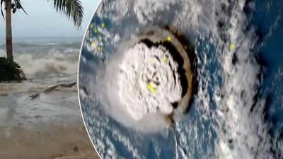 Un tsunami derivado de la erupción de un volcán submarino en Tonga golpeó este sábado la costa oeste de Estados Unidos y Canadá.