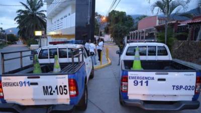 Patrullas de la Policía Nacional de Honduras.