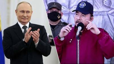 Daniel Ortega, aliado del presidente ruso, Vladímir Putin.