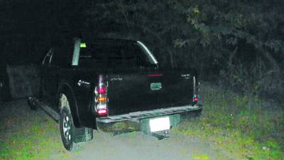 El vehículo con el cuerpo del gerente quedó en las cercanías de Ajuterique.