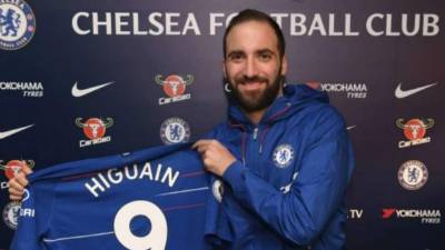 Higuapin llega a préstamo por lo que resta de la temporada al Chelsea. FOTO CHELSEA.