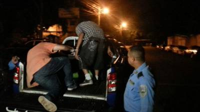 Los detenidos fueron trasladados a la posta de la colonia Kennedy de Tegucigalpa.
