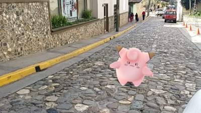 Un pokemón en Copán Ruinas compartido por un jugador.