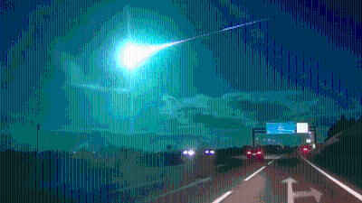 La bola de fuego captada esta madrugada iluminó los cielos de Portugal y España.