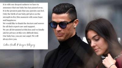 Cristiano Ronaldo y Georgina Rodríguez están devastados emocionalmente.