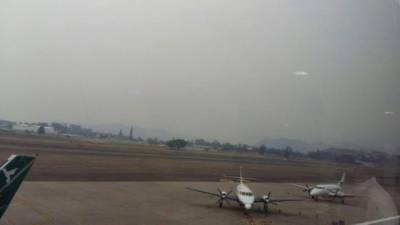 Desde el fin de semana una capa de humo afecta a Tegucigalpa.