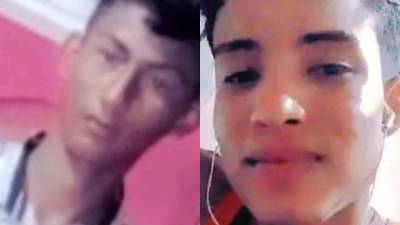 Fotografías en vida de Samir Aguilar Guifarro (18) y Kevin Aguilar Guifarro (17).