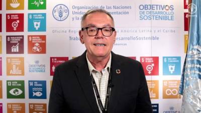 El representante en la Organización de las Naciones para la Alimentación y la Agricultura (FAO), en Honduras Dennis Latimer.