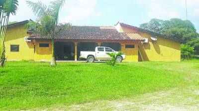 La hacienda de 500 manzanas de tierra fue asegurada ayer por el Ministerio Público en San Esteban, Olancho.