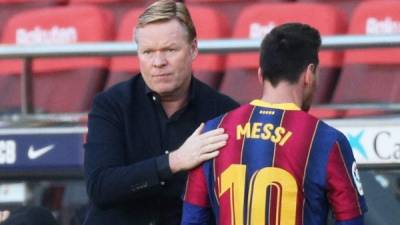 Ronald Koeman confía en el nivel de Messi para la llave ante PSG por la Champions.