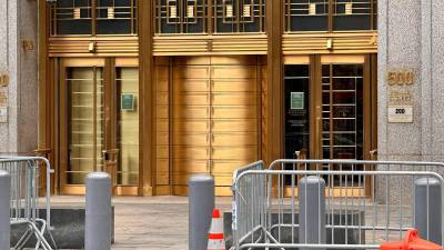 Palacio de Justicia de Estados Unidos Daniel Patrick Moynihan en el 500 Pearl Street de Nueva York, Estados Unidos.