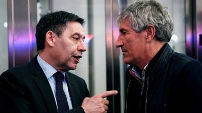 Bartomeu estará despidiendo este lunes a Quique Setién.