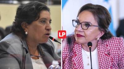 Suyapa Figueroa, diputada del PSH (der). / Xiomara Castro, presidenta de Honduras (izq).